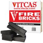 VITCAS Fire Bricks-6 Black for Stoves & Fireplaces