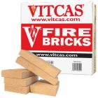 VITCAS 6 Fire Bricks Replacement Box for Stoves & Fireplaces
