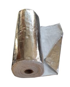 Aluminium Coated Insulation - Flue Wrap 12mm x 1m