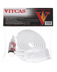 White Stove Rope Seal + Adhesive (Kit) 