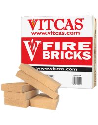 VITCAS 6 Fire Bricks Replacement Box for Stoves & Fireplaces - VITCAS