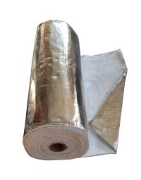 Aluminium Coated Insulation - Flue Wrap 12mm x 1m -per Metre
