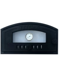 Cast Iron Oven Glass Door with Thermometer
